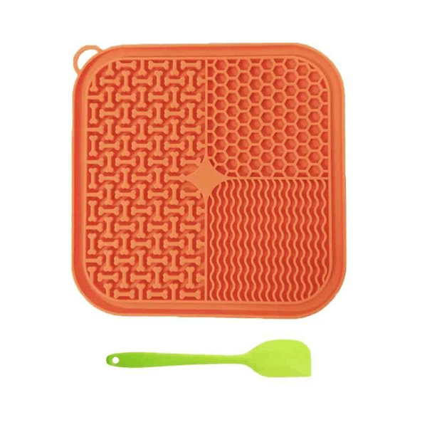 Tapis de lechage stimulant et repas plus lent orange PurriLick™